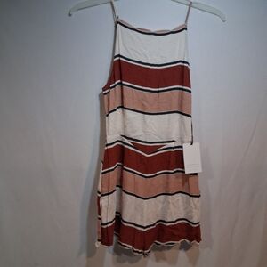 Kendall & Kylie Cream and Tan Dress